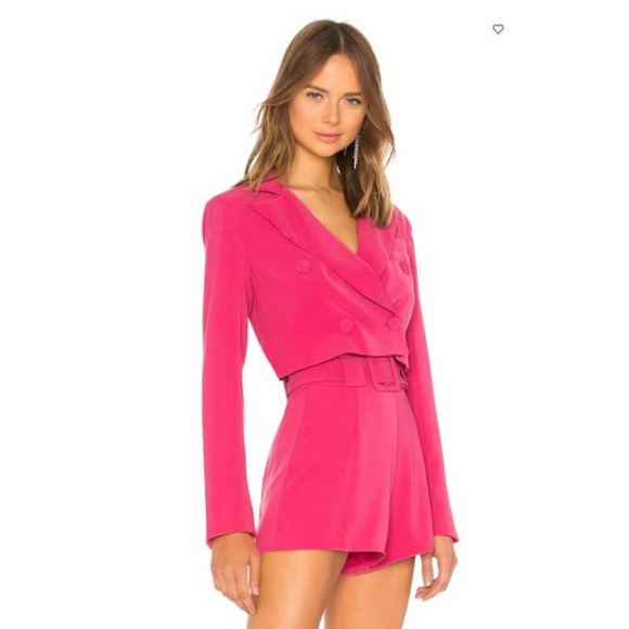 Lovers + Friends Jackets & Blazers - Lovers + Friends Pink Blazer